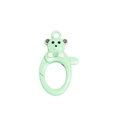 Chiusura a molla a forma di orso verde menta con fiocco rosa per portachiavi DIY - Orso / Verde Latte