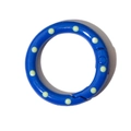 Dunkelblauer Rundkarabiner mit Punkten für Schlüsselanhänger und DIY Zubehör - 25mm / Saphirblau
