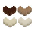 DIY pixel heart shaped acrylic pendants in flocking material for phone chain accessories - Flocked Inner Heart / Random Color
