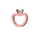 Anello a molla in metallo a forma di mela rosa con foglia verde per portachiavi fai-da-te - Pompelmo