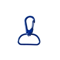 Dark blue swivel lobster clasp with D-ring for keychains and DIY bag accessories - Sapphire Blue