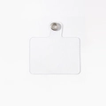 Transparente PVC Handyschlaufe Halterung mit Metallring für universelle Hüllen - Weicher Stil / Klarweiß