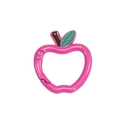 Portachiavi rosa a forma di mela con anello a molla per accessori fai-da-te - Rosa Vivo (Nuovo)