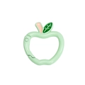 Moschettone a mela verde menta con stelo rosa e foglia verde per portachiavi fai da te - Verde Latte (Nuovo)