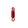 Anello a molla in metallo rosso moschettone rotondo accessorio portachiavi con finitura - Primavera / Rosso