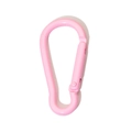 Pink calabash-shaped alloy carabiner clip for keychains and DIY bag accessories - Pink Gourd Buckle