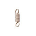 Anello a molla rotondo beige opaco connettore portachiavi fai-da-te in lega metallo - Primavera / Caffè Chiaro