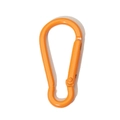 Vibrant orange alloy D-ring carabiner with spring gate for keychains and DIY crafts - Orange Gourd Buckle
