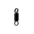 Anello a molla rotondo in lega nera per portachiavi fai-da-te e connettore di accessori - Primavera / Nero