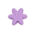 Purple snowflake acrylic bead with central hole for DIY jewelry and handmade crafts - Snowflake / Purple