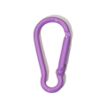 Durable purple aluminum carabiner spring snap hook for DIY keychain accessories - Purple Gourd Buckle