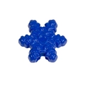 Blue snowflake shaped acrylic beads for DIY jewelry and keychain making - Snowflake / Sapphire Blue