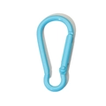 Sky blue light aluminum alloy carabiner with spring gate for keychains and DIY crafts - Sky Blue Gourd Style