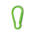 Bright green D-ring alloy spring carabiner buckle for keychains and DIY accessories - Emerald Green Gourd Style