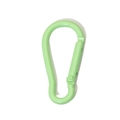 Light green D-shaped carabiner key ring with spring gate for DIY crafts - Light Green Gourd Style