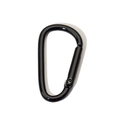 D-shaped black aluminum carabiner spring hook for keychains and DIY crafts - Black D-Ring Buckle