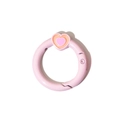 Chiusura ad anello a molla rosa a forma di cuore per portachiavi e gioielli fai da te - Uso generale / Rosa Chiaro