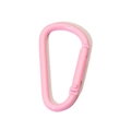 Pink D-shaped carabiner spring clip made of painted alloy for DIY keychains - Pink D-Ring Buckle
