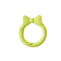 Anello a molla in metallo verde erba a forma di fiocco per portachiavi fai da te - Anello Molla Fiocco / Confezione da 10 / verde mela
