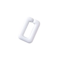 Single white acrylic rectangular open link for DIY chain and bag accessories - Square Buckle 28*18mm / Beige