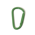 Green D-ring carabiner spring clip made of alloy for outdoor use and keychain DIY - Dark Green D-Shape Style