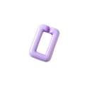 Purple acrylic rectangular open chain link for DIY jewelry and bag accessories - Square Buckle 28*18mm / Light Purple
