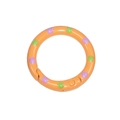 Orange polka dot round spring gate ring for DIY keychain and bag strap connector - Two-color Polka Dot / Orange