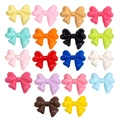 Set of 18 colorful 3D resin bow beads for DIY phone cases and jewelry accessories - Bow Tie / Lacquered - Random Color