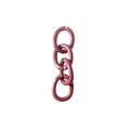 Maroon and dark brown four-link chain accessories for DIY keychains and bags - 4-Segment Chain / Brown