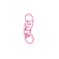 Pink four-link alloy chain accessory for DIY keychains and jewelry making projects - 4-Segment Chain / Hot Pink