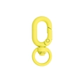 Neon yellow matte finish swivel lobster clasp with rotating ring for DIY keychains - Tactile Paint Grape / Yellow