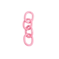 Pink four-link chain alloy connector for DIY crafts and keychains accessory - 4-Segment Chain / Peach Pink