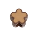 Acrylic flower bead accessory in brown and coffee tones for DIY jewelry and necklaces - Large Hole Flower / Dark Coffee