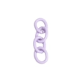 Light purple four-link alloy chain accessory for DIY keychains and jewelry making - 4-Segment Chain / Light Purple
