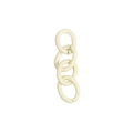 Creamy white four-link chain alloy connector for DIY keychain and jewelry crafts - 4-Segment Chain / Off White