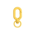 Matte yellow spring swivel lobster clasp connector for DIY keychains and bag accessories - Tactile Paint Grape / Light Orange