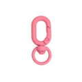 Pink matte metal spring swivel clasp for DIY crafts and keychain accessories - Tactile Paint Grape / Peach