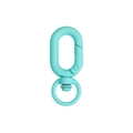 Matte mint green spring swivel hook clasp for DIY keychains and accessory bags - Tactile Paint Grape / Dark Emerald