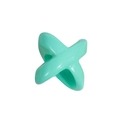 Mint green X-shaped acrylic spacer bead for DIY jewelry making and handmade crafts - X-Shape / Emerald