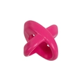 DIY acrylic cross-shaped bead in vibrant rose red with a high-gloss polished finish - X-Shape / Rose Red