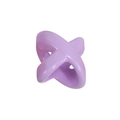 Glossy lavender X-shaped acrylic bead for DIY necklaces and handmade craft projects - X-Shape / Purple