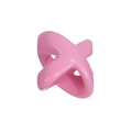 Pink X-shaped cross acrylic loose bead for DIY jewelry making and keychain pendant - X-Shape / Peach