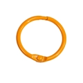 Anneau de reliure en métal laqué orange avec fermeture à charnière pour bricolage DIY - 30mm / Orange