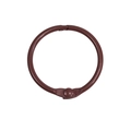 Anneau de reliure en métal marron mat avec charnière pour loisirs créatifs et DIY - 30mm / Café Foncé