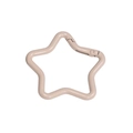 Star shaped spring snap hook in nude beige finish for DIY bags and keychains - Milk Tea