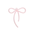 Roze strik hanger van legering met textuur voor DIY sieraden en accessoires - Lichtroze