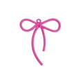 Roze strik hanger van metaal met textuur voor DIY sieraden en accessoires projecten - Rozerood