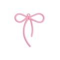 Roze strikhanger met ribbeltextuur voor DIY-sieraden en telefoonkettingen van metaal - Perzik
