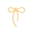 Lichtgele hars strikhanger met geribbelde textuur voor DIY sieraden en kettingen - Grapefruit