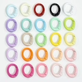 Ovale Federringe in 25 Farben für DIY-Schlüsselanhänger und Taschenzubehör - Zufällige Farbe